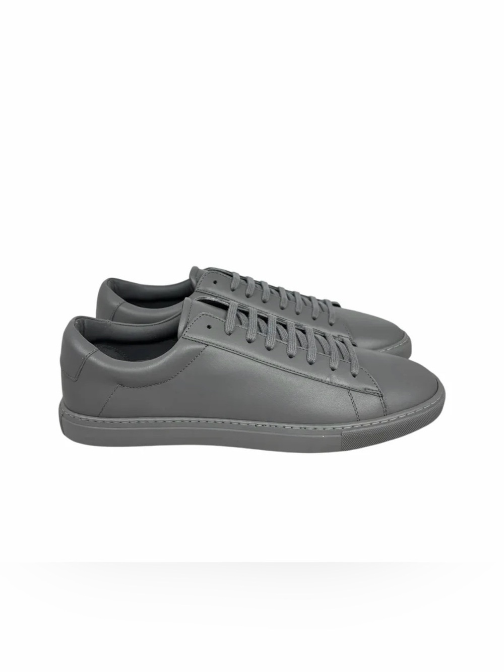 Oliver Cabell Gray Leather Low-Top Sneakers